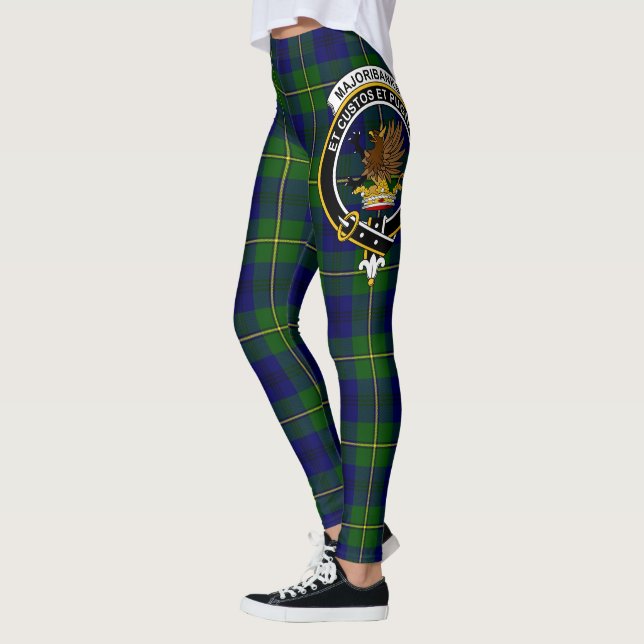 Leggings Tartan du Clan Marjoribanks ModernCrest Scotstee  (Gauche)