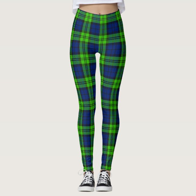 Leggings Tartan plaqué Blackwatch (Devant)