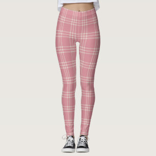 Leggings Tartan rose Dusty Motif