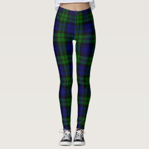 Leggings Tartan vert et marine