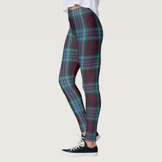 Leggings Tartan Violet Bleu de Dunbroch (Gauche)