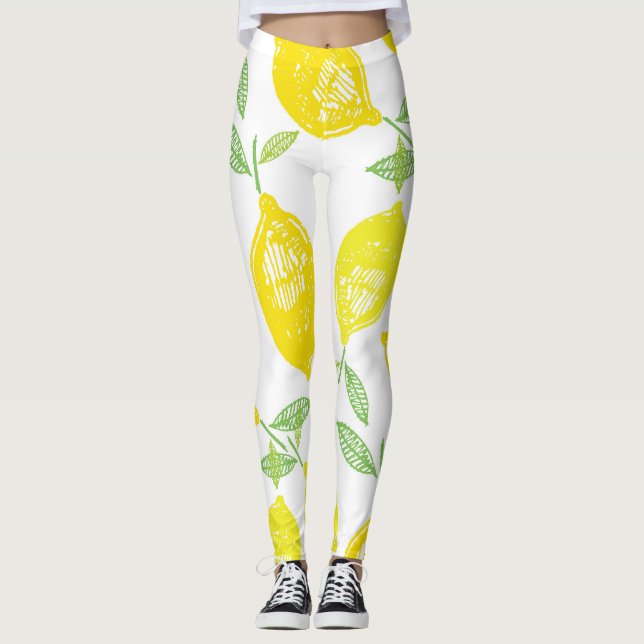 Leggings Tartes aux fruits tropicaux (Devant)