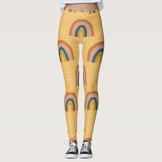 Leggings Tatouages simples à fleurs (Devant)
