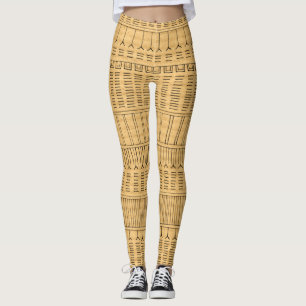 Leggings Tattoo inuit - papier Brown
