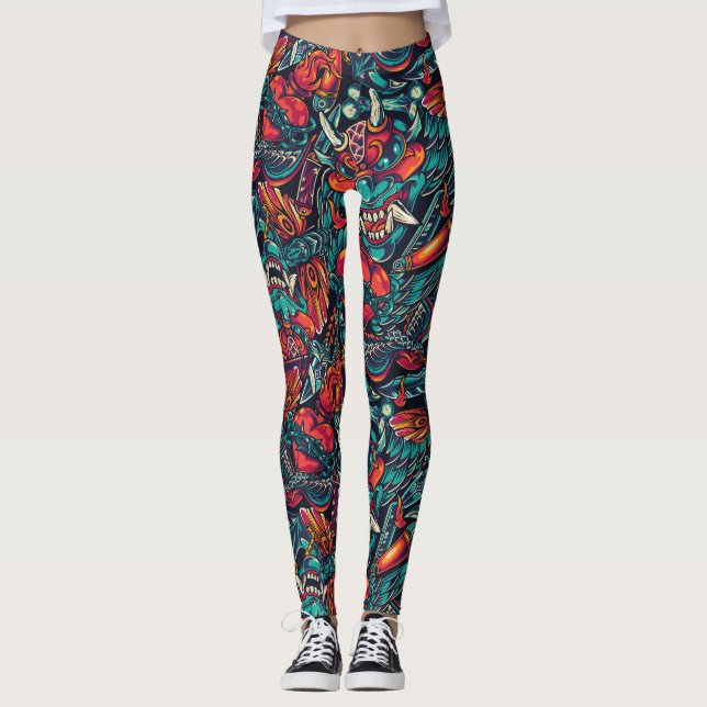 Leggings Tattoo Vintage (Devant)