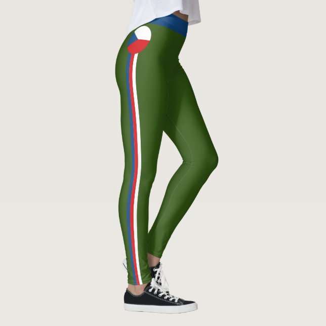 Leggings Tchèque & Tchèque Drapeau mode, Fitness, Sports (Droite)