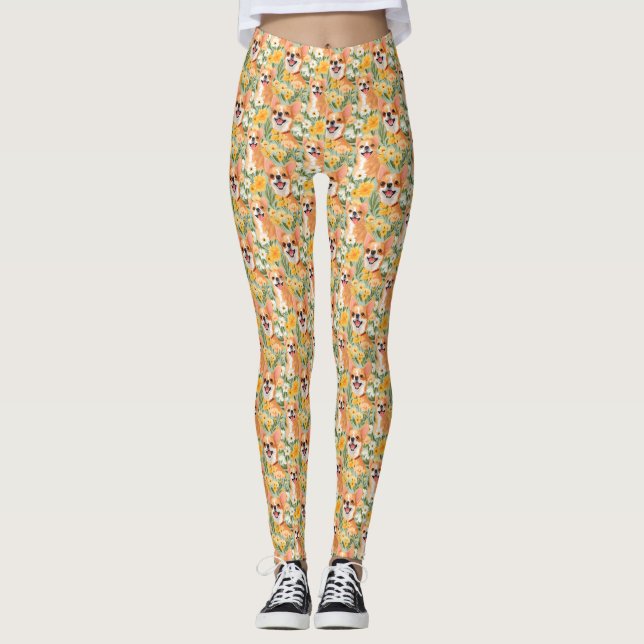 Leggings Technicien Vétérinaire Chien de Compagnie Chihuahu (Devant)
