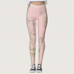 Leggings Technique Machinerie Plan Robotique Industriel