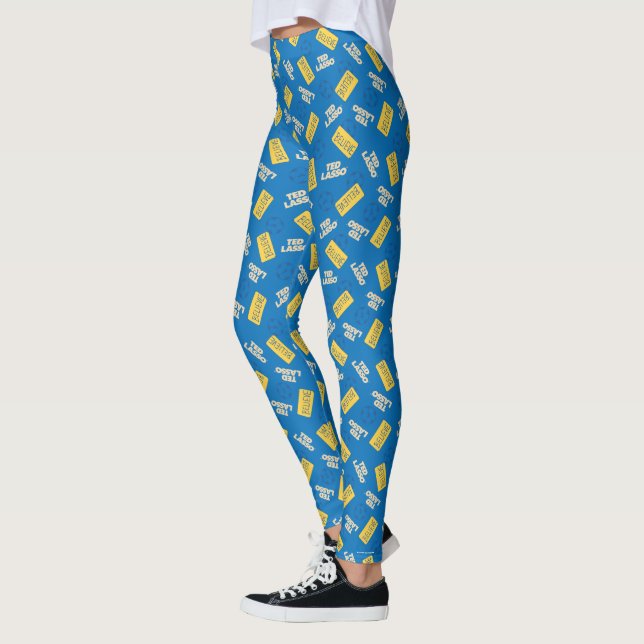 Leggings Ted Lasso | Croyez le Motif de signe et de balle (Gauche)