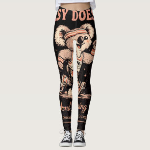 Leggings Tee-shirt Rétro Koala du Club de Course du Weekend