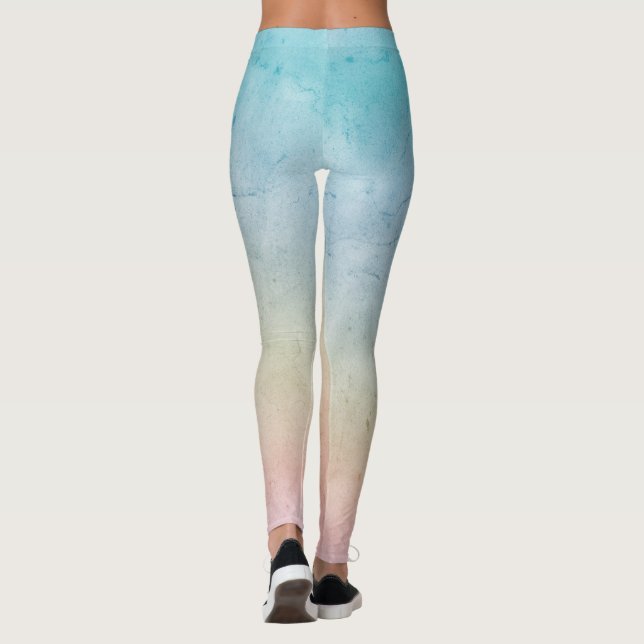 Leggings Teinture à tarte rose Aqua (Dos)