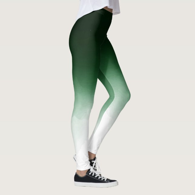 Leggings Teinture de trempe verte Ombre (Droite)