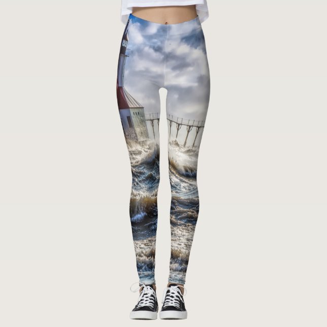 Leggings Tempête Au Phare St Joseph (Devant)