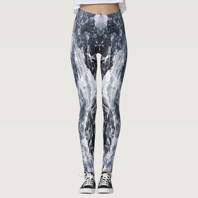 Leggings Tempête sur la côte galloise (Devant)