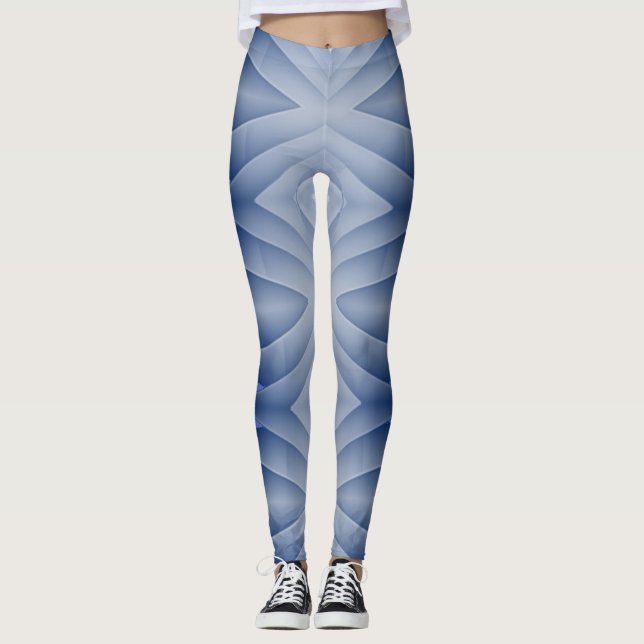 Leggings tendance bleu "Ratti_Creative_Arts" (Devant)