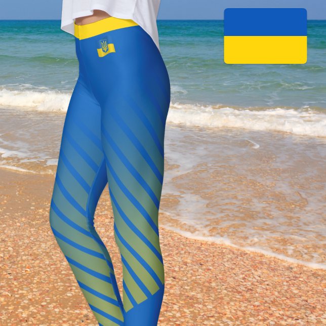 Leggings Tendance Ukraine & drapeau ukrainien mode / sports (Créateur téléchargé)