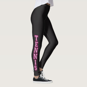 Leggings Tennis dans des lettres de typographie de roses