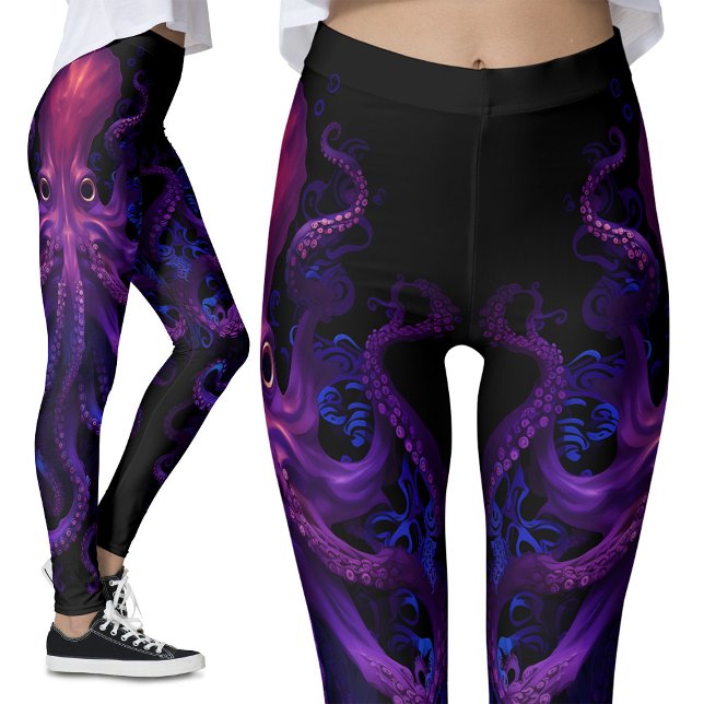 Leggings Tentacles violets Kraken Océan Monster Octopus (Créateur téléchargé)