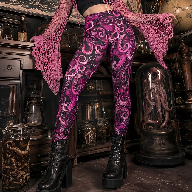 Leggings Tentacule de Kraken rose | Sorcière de mer gothiqu (Créateur téléchargé)