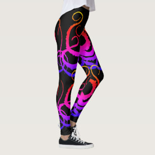 Leggings Tentacules de sucrerie de coton - guêtres