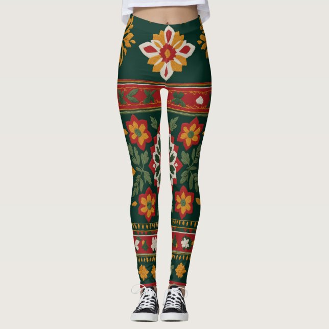 Leggings tenue folklorique serbe (Devant)