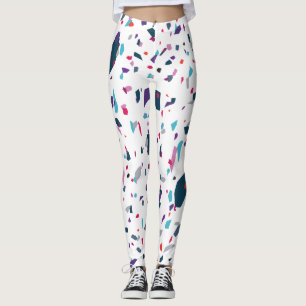 Leggings Terrazzo Coloré Élégant Été