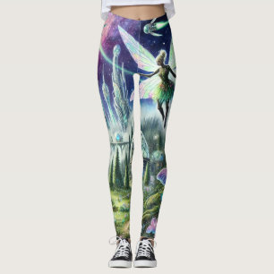 Leggings Terre Fée De Science-Fiction De L'Avenir