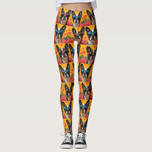 Leggings Tervuer Boston avec roses du cœur pour la Saint-Va