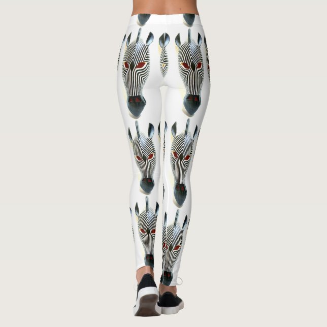 Leggings tête de zèbre (Dos)