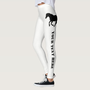 Leggings Texte de coutume de cheval ou de poney