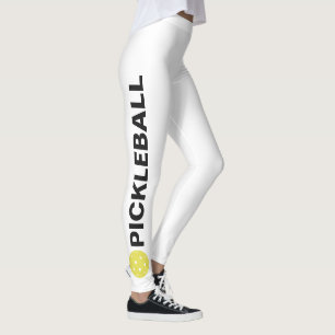 Leggings Texte jaune de coutume de boule de guêtres