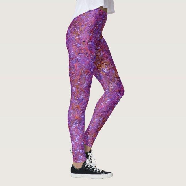 Leggings Texte Lilas (Droite)