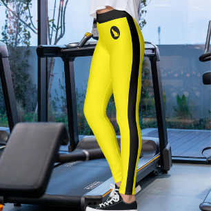Leggings Texte personnalisé Chat Amour Maman Animal Jaune N