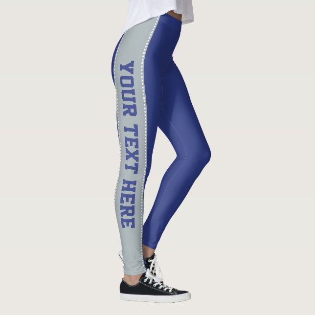 Leggings texte personnalisé & couleur (Droite)