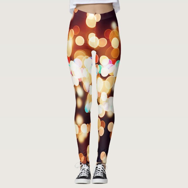 Leggings Texture Abstraite colorée (Devant)