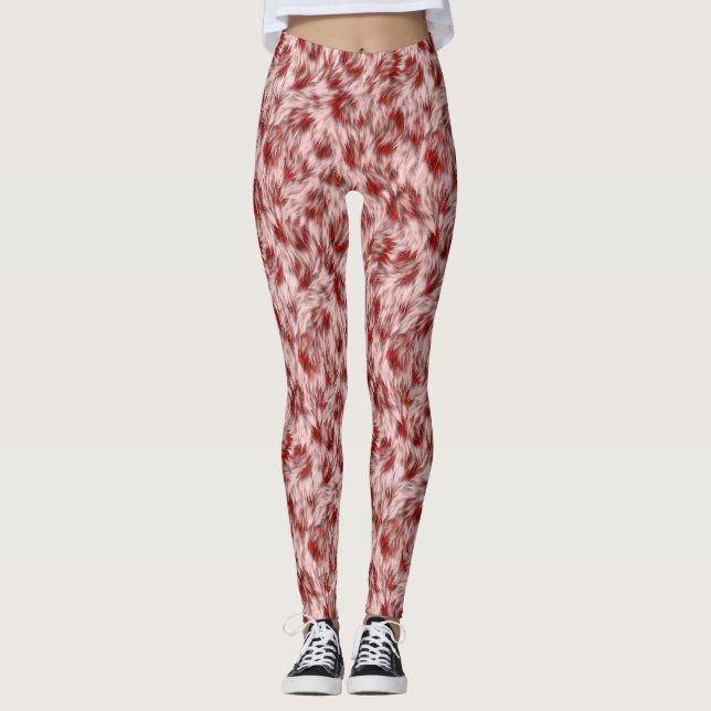 Leggings Texture de fond de tissu marron abstrait (Devant)