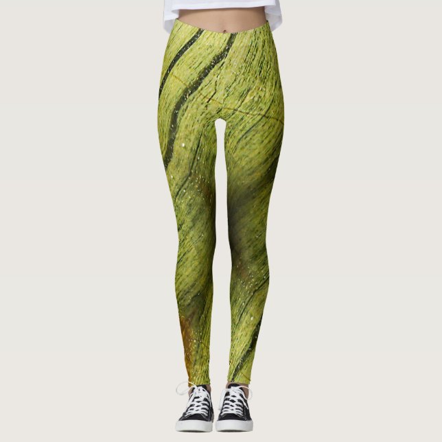 Leggings Texture de structure de pierre semi-précieuse (Devant)