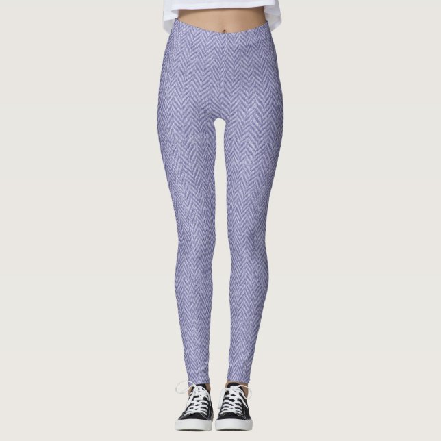 Leggings Texture de tissage classique en os de cerf - Timel (Devant)
