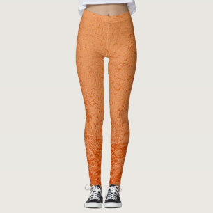Leggings Texture écorce orange