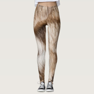 Leggings Texture élégante de fourrure