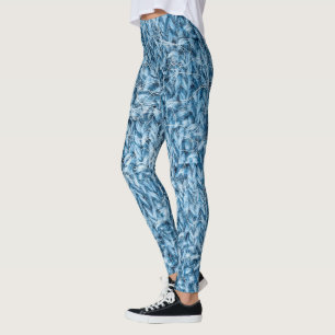 Leggings texture motif tricotée