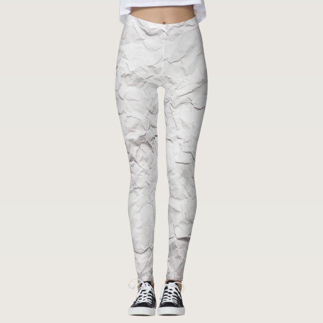 Leggings Texture papier broyée, arrière - plan détaillé. (Devant)