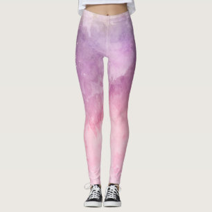 Leggings Texture rose d'aquarelle