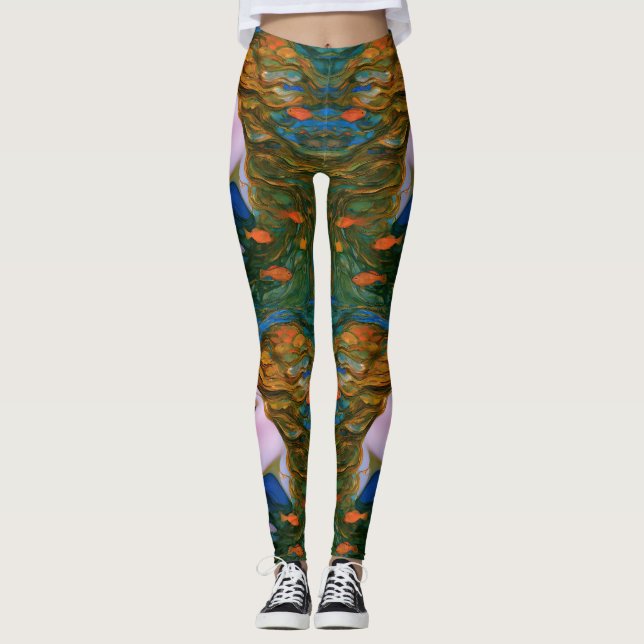 Leggings « Thalassa » - Les femmes dans l'eau (Devant)
