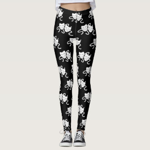 Leggings Thalia et Melpomene (masque riant et pleurant)