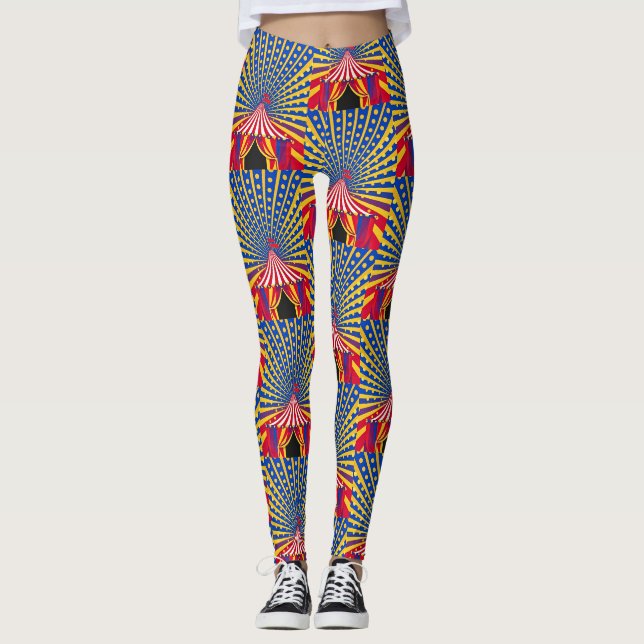 Leggings Thème de cirque Dotty Radiant Motion (Devant)