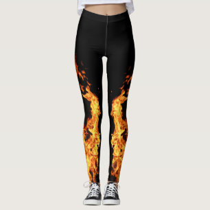 Leggings Thème de flamme d'incendie