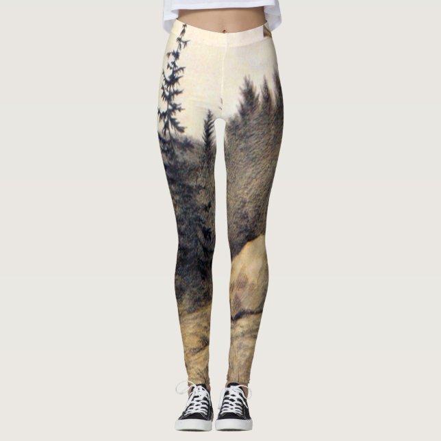 Leggings Theodor Kittelsen - Op Under Fjeldet Toner En Lur (Devant)