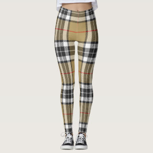 Leggings Thomson Camel Tartan Plaid Family Mode Motif