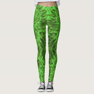 LEGGINGS TIE DYE GREEN